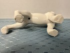Vintage White Porcelain Dog Figurine 5" Sleek Gloss Blanc de Chine Hound Pointer — photo 4
