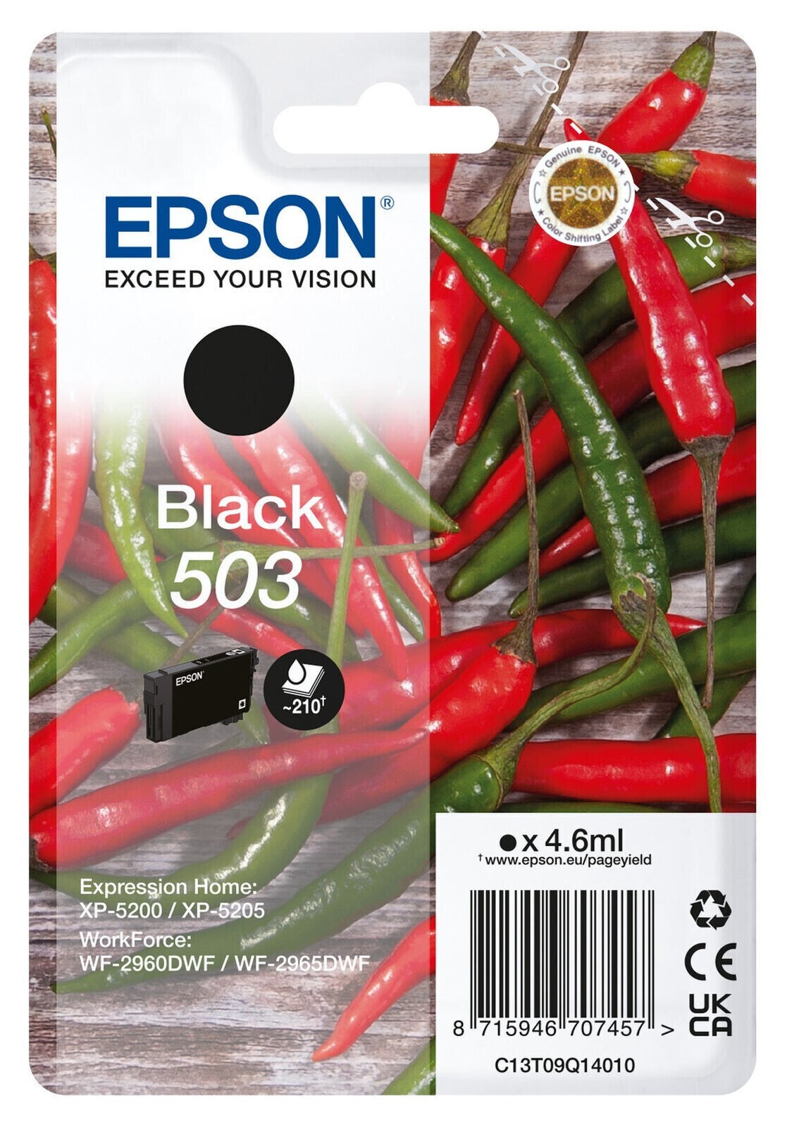 Original Epson 503 Black Ink Cartridge (C13T09Q14010) - Image 3