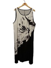 SHEIN CURVE size 20 black floral maxi dress sleeveless size 2Xl XXL