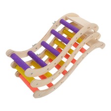 3pcs Parrot Toy Swing Ladder - Colorful Wooden Bird Ladder Toy Staircase -