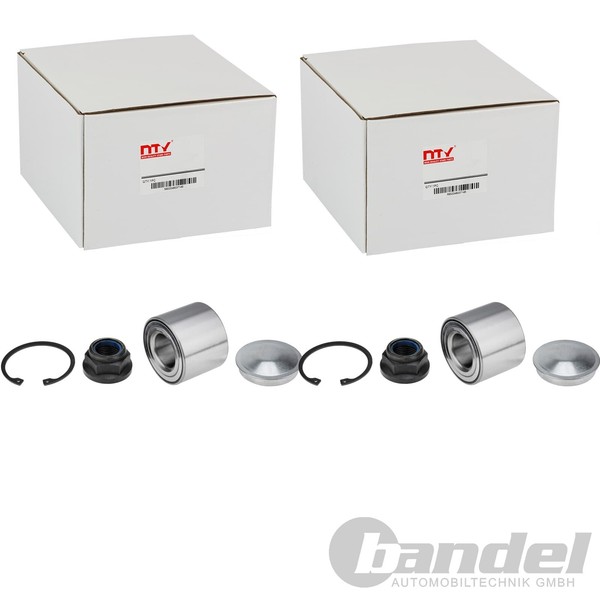 2X NTY RADLAGER-SATZ Hinten Passend FÜR Dacia Dokker Duster Lodgy Logan Sandero-image