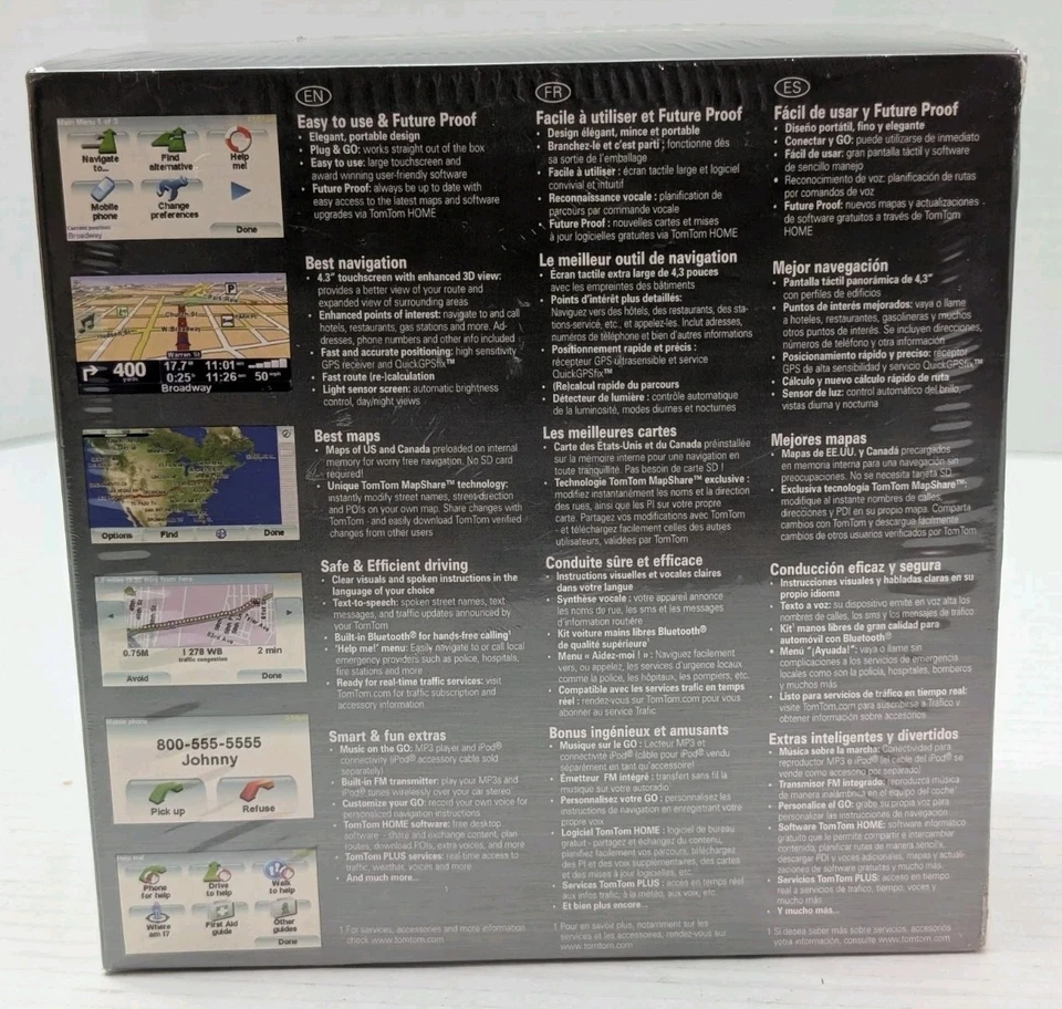 NEW TomTom GO 720 Portable GPS Navigator Unit Set in Box tom Bluetooth music 4.3 - Image 2 of 4