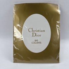 Christian Dior BAS-COLLANTS Pianola 2 Pantyhose Rhinestone-like Design Sz Vtg