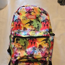 Marvel Comics Multicolor Backpack Adjustable Strap Comic Print 17-18"tall