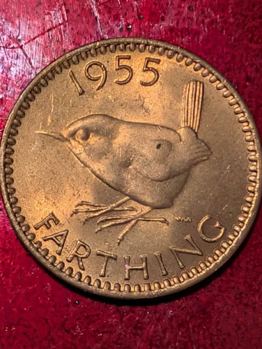 1955 Elizabeth II Farthing — photo from the most recent tracked eBay sale