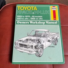 Haynes Owners Workshop Manual -Hi-Ace & Hi- Lux 1969 To 1978 - good condition