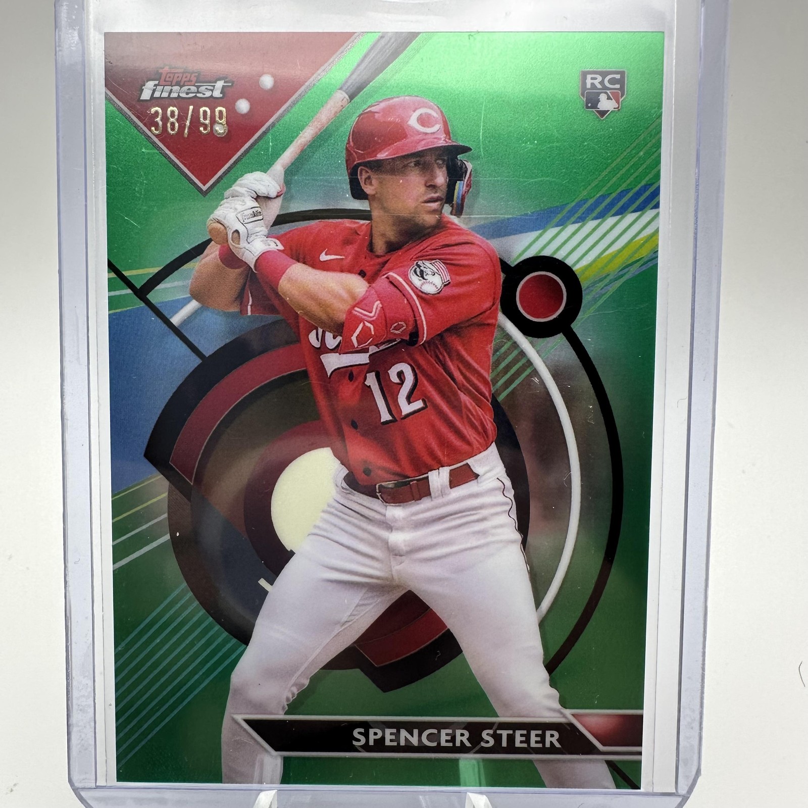 2023 Finest #95 Spencer Steer Green Refractor /99