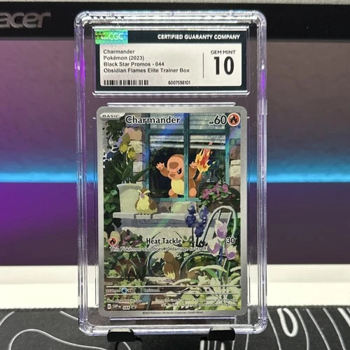 2023 Pokemon Charmander #044 Black Star Promo CGC 10 Obsidian Flames
