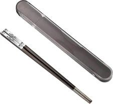 Portable Chopsticks with Pull Design Case, Reusable Metal Stainless Steel Chopst