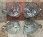 Set of 4-12oz Thick Heavy Clear Glass Beer Mug/Stein With Handle~5.5" Tall — photo 2