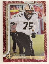 2025 Topps Chrome #219 Taliese Fuaga Leather Refractor