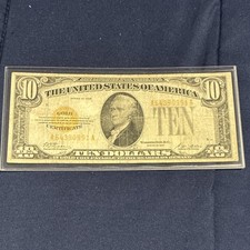 1922 $10 Gold Certificate Circulated US Banknote Small Size Note