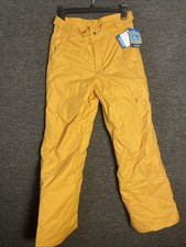 Yellow Columbia Ice Slope II Pants Youth Large