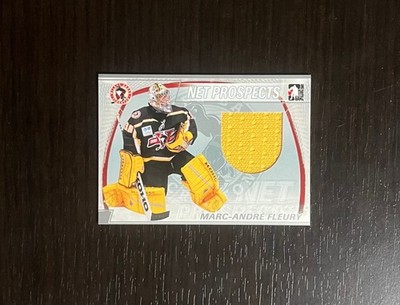 MARCE-ANDRE FLEURY 2004-05 Net Prospects ITG Heroes Silver JERSEY PATCH /60 Card