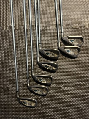 Full Ladies Callaway Hawk Eye Gems Titanium Irons 5-SW, 3 & 7 Wood
