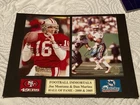 Joe Montana ,Dan Marino Autographed signed 5x7 Photo In a 8x10 Matt with COA.HOF