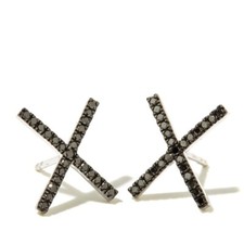 0.25ctw Real Black Diamond Sterling Silver Mi...