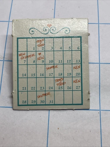 Vintage Barbie Calendar Accessory