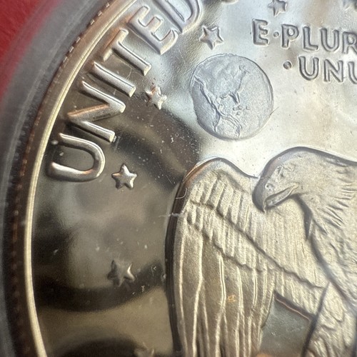 1977 S Eisenhower Prueba Dólar Gema DCAM Prueba Ike Moneda Directa del Juego de Prueba - Imagen 11 de 11