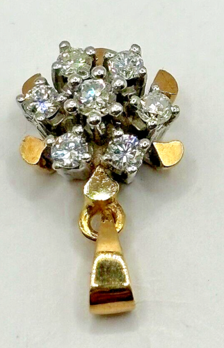 Anhänger mit Brillanten 0,16 ct. 14 K 585er bicolor - Bild 3 von 5