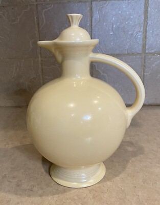 Fiesta Vintage Ivory Carafe w/Lid~Fiestaware~HTF