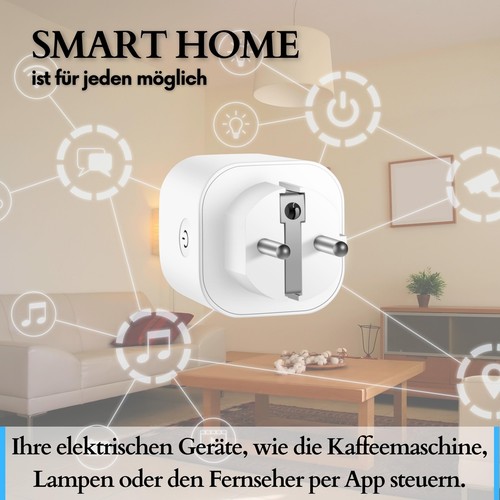 Presa Echos Smart WLAN 16 A confezione da 3 WiFi Smart Home presa controllata da app - Foto 4 di 10
