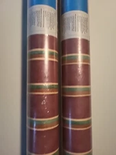 2 ROLLS Parkview Designs Wallcovering Pattern 56 sq ft Each SEALED NOS MATCHING 
