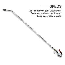 BRAND NEW 24" Air Blow Gun Aluminum Easy To Handle X10