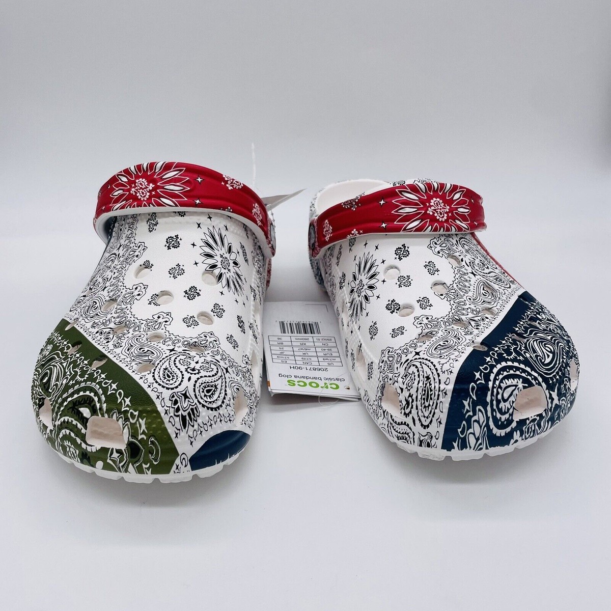 Crocs Classic Bandana Clog Multicolor Men\'s Size 11 Model 206871 Amazon.com | Crocs 206871-90H Classic Bandana Clog  main image 3