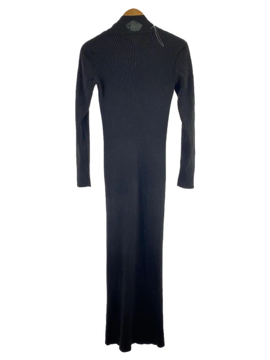 BOTTEGA VENETA maxi abito in maglia a costine nero M