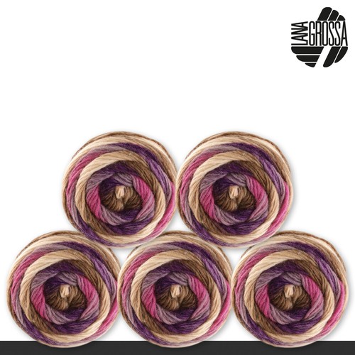 Lana Grossa 5 x 100 g Colorato Aktion Merino Dochtgarn Stricken Wolle 10 Farben - Bild 11 von 31