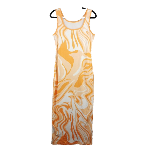 Women Summer Tank Dress Maxi Size MEDIUM(8-10) Pullover Sleeveless