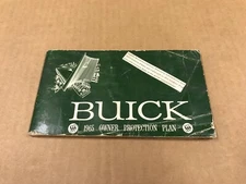 Vintage 1965 Buick Owner's Vehicle Protection Plan Booklet
