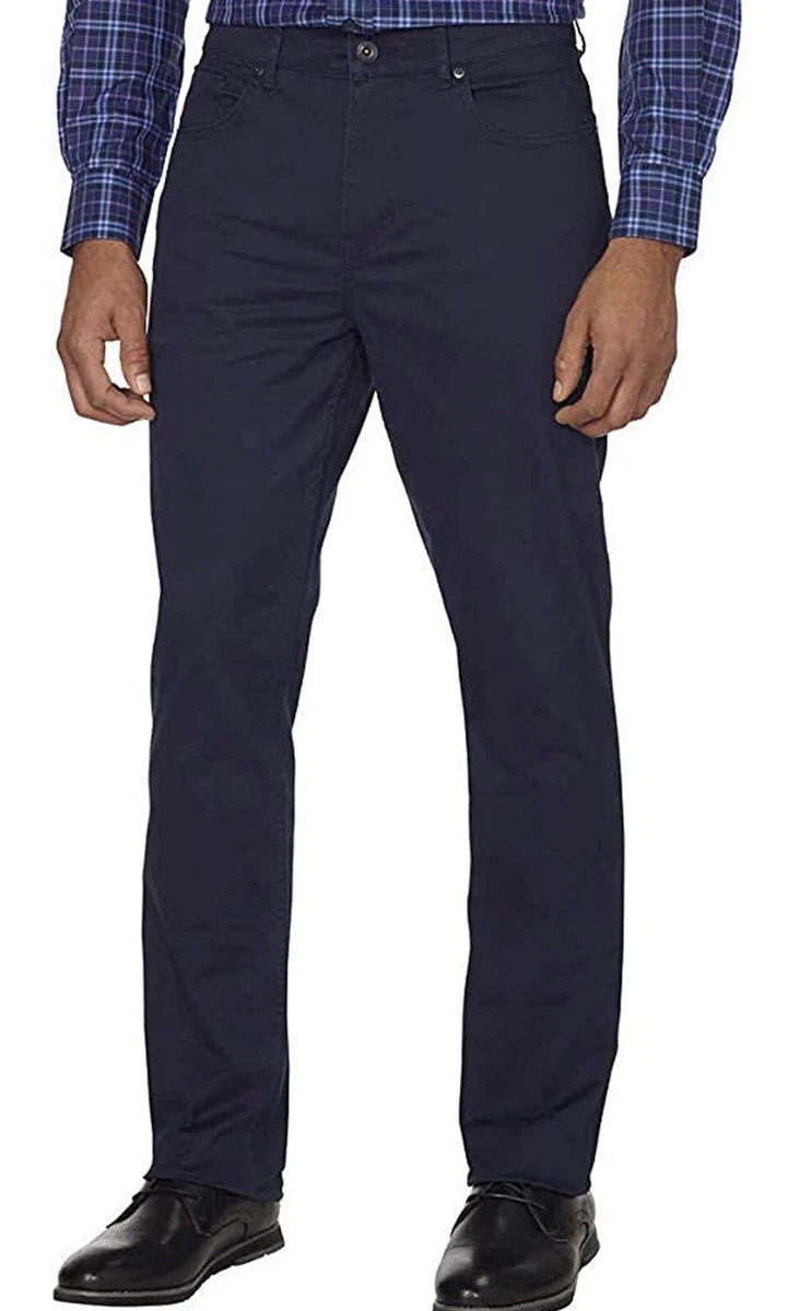 DKNY St. Marks Navy Blue Slim Fit Dress Pants Mens Size 36x32 New Fast Ship