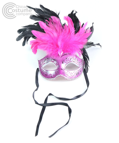 Ariana Maskerade Augenmaske mit Federn - Bild 7 von 11