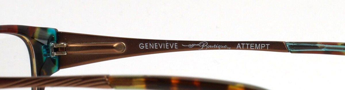 ?Genevieve Boutique Brown & Teal Attempt Eyeglasses w/Hardshell Case GENEVIEVE BOUTIQUE Attempt Brown Teal Womens Oval Eyeglasses  main image 4