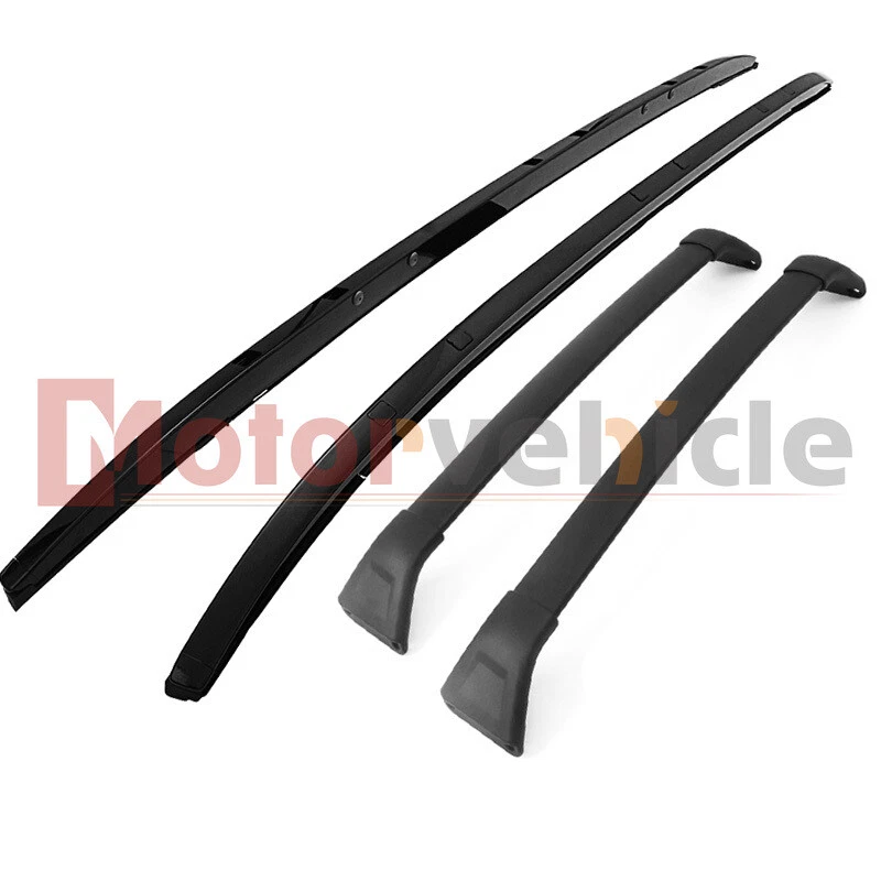 4 PCS US Stock Black Cross Bar+Roof Rack Rail For Mazda CX-5 CX5 2017-2025 Foto 2 de 4