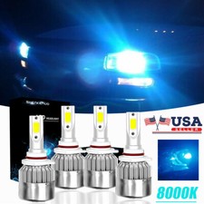 Ice Blue 9006 9005 Led Headlights Hi Low Beam For Gmc Sierra 01-2006 Envoy 98-10 Ice Blue 9006 9005 Led Headlights Hi Low Beam For Gmc Sierra 01-2006 Envoy 98-10