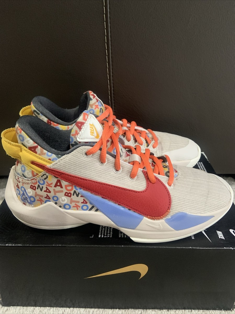 Nike Freak GS Shoes Alphabet Soup-SIZE 5Y