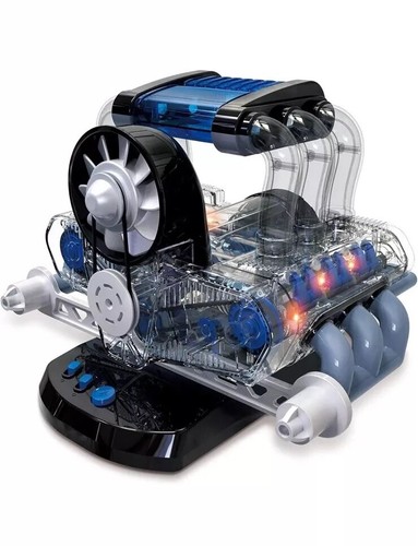 Flat 6 Model Engine Building Kit - 320+ Pieces Revved-Up Internal V8 Style. R12