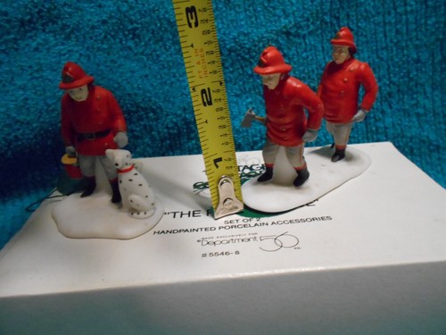VTG Department 56 Heritage Village Collection The Fire Brigade in org. box - Picture 4 of 4