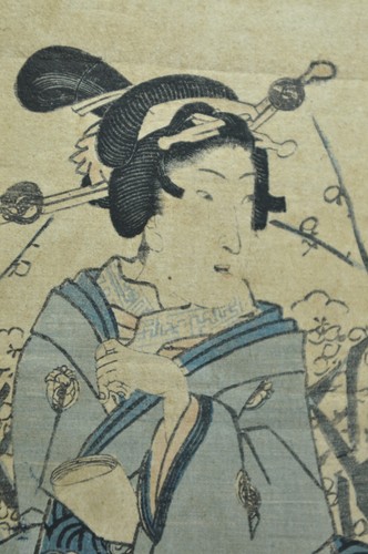 Fine Antique Japanese Utagawa Toyokuni WoodBlock Print - 第 3/8 張圖片