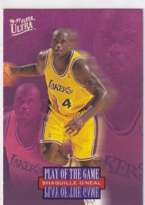 Fleer Ultra 1997 NBA No. 296 Shaquille O'Neal Player of the Game