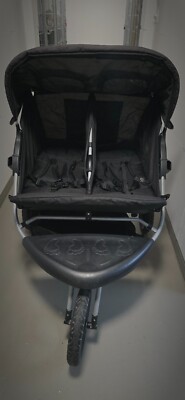 Doppel-Kinderwagen Crown Joggster Jogger, Klappbar, für Zwillinge, 5-Punkt-Gurt