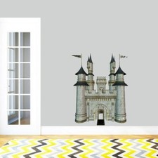 Real Life Castle Printed Wall Decal - Princess, Fairy Tale, Queen, Girls Room