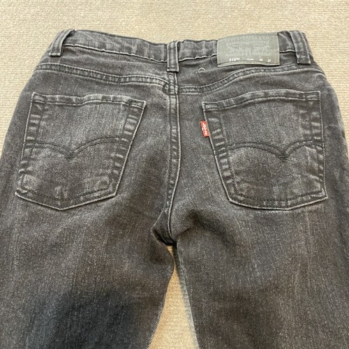 Levis 510 Jeans Skinny Size 12 Reg 26x27 Black Wash Slim Fit Straight Stretch - Picture 4 of 11