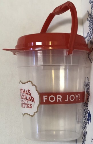 Nuevo RADIO CIUDAD MUSIC HALL NAVIDAD ESPECTACULAR CONTENEDOR DE PALOMITAS DE MAÍZ Tapa de Taza de Cubo - Imagen 3 de 14