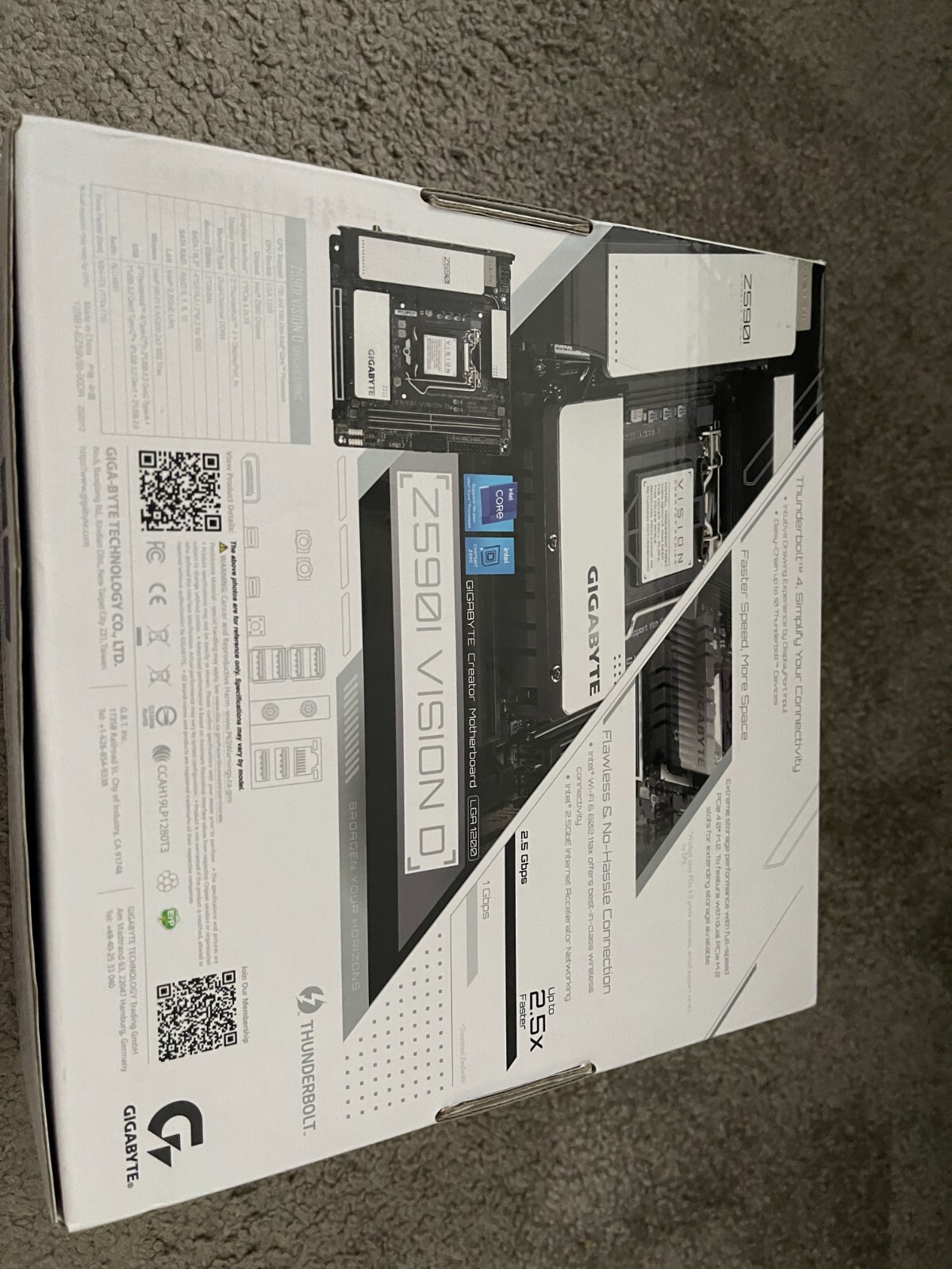Gigabyte Z590I VISION D Mini ITX Motherboard LGA1200 SKT eBay