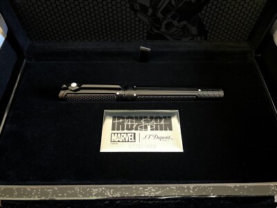 S.T. Dupont Iron Man Tony Stark Marvel Limited Edition Pen Black honeycomb RARE