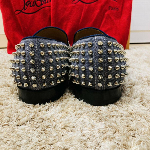 Christian Louboutin スタッズ付きパンプス デニムカラー Christian Louboutin スタッズ付きパンプス デニムカラー レディース